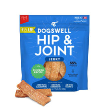 Load image into Gallery viewer, Dogswell Jerky Hip and Joint Dog Treats Grain Free Made in USA Only, Glucosamine and Chondroitin, 24 oz Chicken

