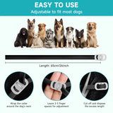 Flea and Tick Prevention for Dogs, 4 Pack Flea Collar for Dogs, Dog Flea and Tick Treatment, 32 Months Protection, Waterproof, Adjustable Collar for Dog, One Size Fits All for All Breeds, Black