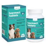 Yakucho Young Heart for Dogs, lvermect Tablets for Dog – Hawthorn Prevention for Dogs, Heart Health, Circulatory & Cardiovascular System – 7.5 mg