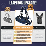 Nasjac Dog Lift Harness for Large Dogs - Full Body Dog Sling Carrier with Adjustable Straps & Control Handle, Breathable Backpack for Elderly Injured Arthritic Disabled Medium Large Dogs, Navy XL