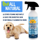 Bodhi Dog Itch Relief Spray - Natural Relief for Dry, Itchy, Allergic, or Bug-Bitten Skin - Safe for Dogs & Cats - Soothing Oatmeal Formula - Made in USA (Oatmeal, 17 Fl Oz)