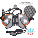 Lifeunion Adjustable Service Dog Supply Backpack Saddle Bag for Camping Hiking Training (Orange L)
