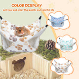 YedsIntu 3 Pcs Guinea Pig Hammock, Rat Ferret Hanging Hammock Guinea Pig Accessories for Small Animals Chinchilla Hamster Parrot Sugar Glider Ferret Squirrel (11"×11")