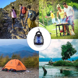 Bug Zapper Outdoor Mosquito Killer Lamp Portable Bug Zapper Rechargeable Camping Bug Zapper IP66 Waterproof Cordless Bug Zapper for Tent, Camping Accessories, Camping Gear Must Haves
