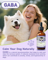 Dog Calming Drop – Anxiety Stress Relief for Dogs,Separation, Fireworks, Storm,Thunder Anxiety Support,Sleep Aid Dog Calming Supplement, GABA, L-Tryptophan, L-Theanine, Chamomile 60ML Calming for Dogs