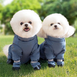 Dog Suspender Boots, Anti Slip Water Proof Adjustable Dog Shoes with Suspender, Paws Protector, Paws Boot Leggings for Small Medium Large Dog, Snow, Rain, Hiking, Hot Pavement (S)
