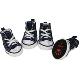 GLE2016 Pet Shoes Puppy Sport Denim Shoes Casual Style Anti-Slip Boots Sneaker Booties 4Pcs