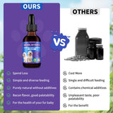 Dog Antibiotics Support - Natural Antibiotics Care for Dogs Herbal Supplement for Cough Allergy Itch Relief Immune Support Dog UTI Comfort for All Breeds & Ages - 60 ml/2 Fl Oz Bacon Flavor