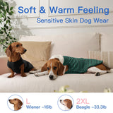 3 Pack Dog Fleece Sweater -Green-XS,Stretchy Pullover Vest | Warm Sweatshirt for Puppy Homewear,Soft Winter Shirt,Layering Under Jackets,Holiday Season Dog Clothes