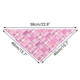 Segarty 60 Pack Triangle Pets Kerchief, 22.8"x15.7" Pet Scarf Washable Plaid Dog Bandanas Accessories Bulk for Small Medium Dogs Cats Large Puppy, Adjustable Reversible Boy Birthday Bibs
