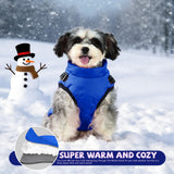 Gyuzh Dog Coat with Harness Puppy Coats Small Dog Harness Jacket Winter Waterproof Jackets for Smal Medium Large Dogs