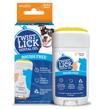 Load image into Gallery viewer, Twist + Lick Dental Gel for Dogs, Cleans Teeth and Freshens Breath for 24 Hours, Chicken Flavor, 2 oz, 30 Day Supply
