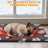 Cherishelt Heated Whelping Pad for Puppy, Dog Heating Pad with Upgraded Smart Thermostat Switch,Warm Crate Mat with Anti-bite Cord Indoor Outdoor,Constant on Function,UL&FCC Dual Certification,24x36in