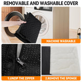 YJGF Dog Mat for Back Seat Extender for Dogs,Dog Bed for Car,Hard Bottom Car Seat Cover for Dogs,Pet Cover for Hammock for Car (Black, for car Back seat Extender)