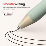 Taja Gel Pens, 6 Pcs Quick Dry Black Gel Ink Pens, 0.5mm Fine Point Smooth Writing Pens for Journaling and Note Taking, Cute Aesthetic Pens for Women & Men-Pastel