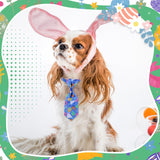 Chunful 150 Pcs Easter Dog Bow Ties Collars Bulk Easter Adjustable Cat Dog Bowtie Neckties Collars Set Basic Bow Tie for Small Medium Pet Grooming Accessories