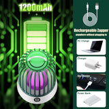 2 in 1 Bug Zapper Indoor Electronic Mosquito Zapper USB Rechargeable Mosquito Trap, Outdoor Fruit Flies Killer Indoor LED Lantern