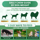 Flea and Tick Prevention for Dogs Chews – 200 Soft Chews, Dog Flea Chewables with Skin & Coat Support – Oral Supplement for All Breeds & Ages – Natural Duck Flavor