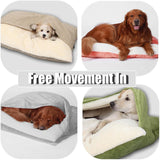 Snuggle Burrow Bed, SnuggleBurrow Removable Covered Burrow Dog Bed, Dachshund Bed Cave, Washable Indoor Pets Sleeping Bag for Small Medium Large Size Pet (Grey,X-Large)