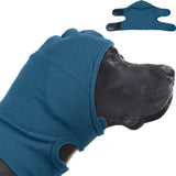 Nanaki Calming Hoodie Dog Ear Covers-No Shake Hematomas Ear Wraps for Dogs, Adjustable Head Wrap Muffs Noise Cancelling Protector, Anxiety Relief, Fireworks & Grooming Bathing, 4th of July, Vet Visit