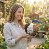 Handmade Alpaca Fiber Bird Nesting Heart - Refillable Natural Nesting Material for Wild Birds, Hummingbirds, Chickadees - Cozy Garden Decor Gift for Bird Lovers