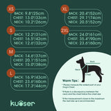 Kuoser Medium Dog Coat with Built-in Harness, Reflective Winter Jacket for Dogs - Brown M
