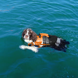 Kuoser Dog Life Jacket with Rescue Handle, High Flotation Dogs Swim Vest with Reflective Strips,Adjustable Dog Life Vest for Swimming, Boating, Pool&Beach, Doggy Lifejacket for Small Medium Large Dogs