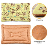 Sletend Dancing Monkey Music Notes Pet Bed Cute Dog Bed Mat Absorbing Non Slip Pad Pet Sleeping Mat for Small, Medium, and Large Dogs Puppy Cat 24 in x 18 in