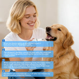 PATWING Dog Plaque Remover for Teeth,Pet Tooth Cleaner with LED Light,Cleaning Kit for Tartar and Stains,5 Adjustable Modes,Pet Teeth Cleaning kit,Suitable for Dogs and Cats (White)