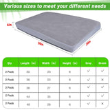 Dog Bed Covers Replacement Washable 100% Waterproof Soft Dog Bed Sheet Grey 2 Pack 20" x 30" XS