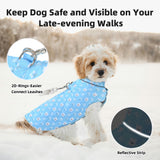 Mile High Life Dog Warm Coat, Small Dog Winter Jacket Windproof Water Resistant Cold Weather Coats Cozy Snow Jacket Vest for Puppies (Blue, X-Small Chest 11.8")