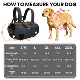 Terapaton Dog Lift Harness Backpack Carrier for Large Dogs, Full Body Sling with Handle, Dog Harness for Joint Injuries, Arthritis, Ideal for Stairs, Elderly Dogs (Black S/M-Large 14-20 LBS)