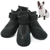Puppy Dog Socks - Anti-Slip Grip Socks with Rubber & Straps, Non-Slip Paw Protectors for Small to Senior Dogs, Indoor/Outdoor Shoes/Booties for Hardwood & Hot Pavement