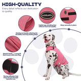 AOOLMOL Dog Anxiety Vest and Shirt, Skin-Friendly Calming Shirt - Thunder Jacket for Pet Vet Visits - Dog Jacket for Thunder, Fireworks, Anti Anxiety Vest for Pet Without Medicine & Training