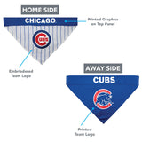 Pets First MLB Chicago Cubs Reversible Bandana Size XX-Large for Dogs & Cats. 2 Sided Sports Bandana,Premium Embroidery Team Logo, All MLB Teams Available