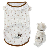 Cute Pet Apparel Cotton Bear Pattern Dog Clothes All Season Lace Sleeveless Puppy Kitten Pullover Soft Skin-Friendly (XL (11-16lbs))