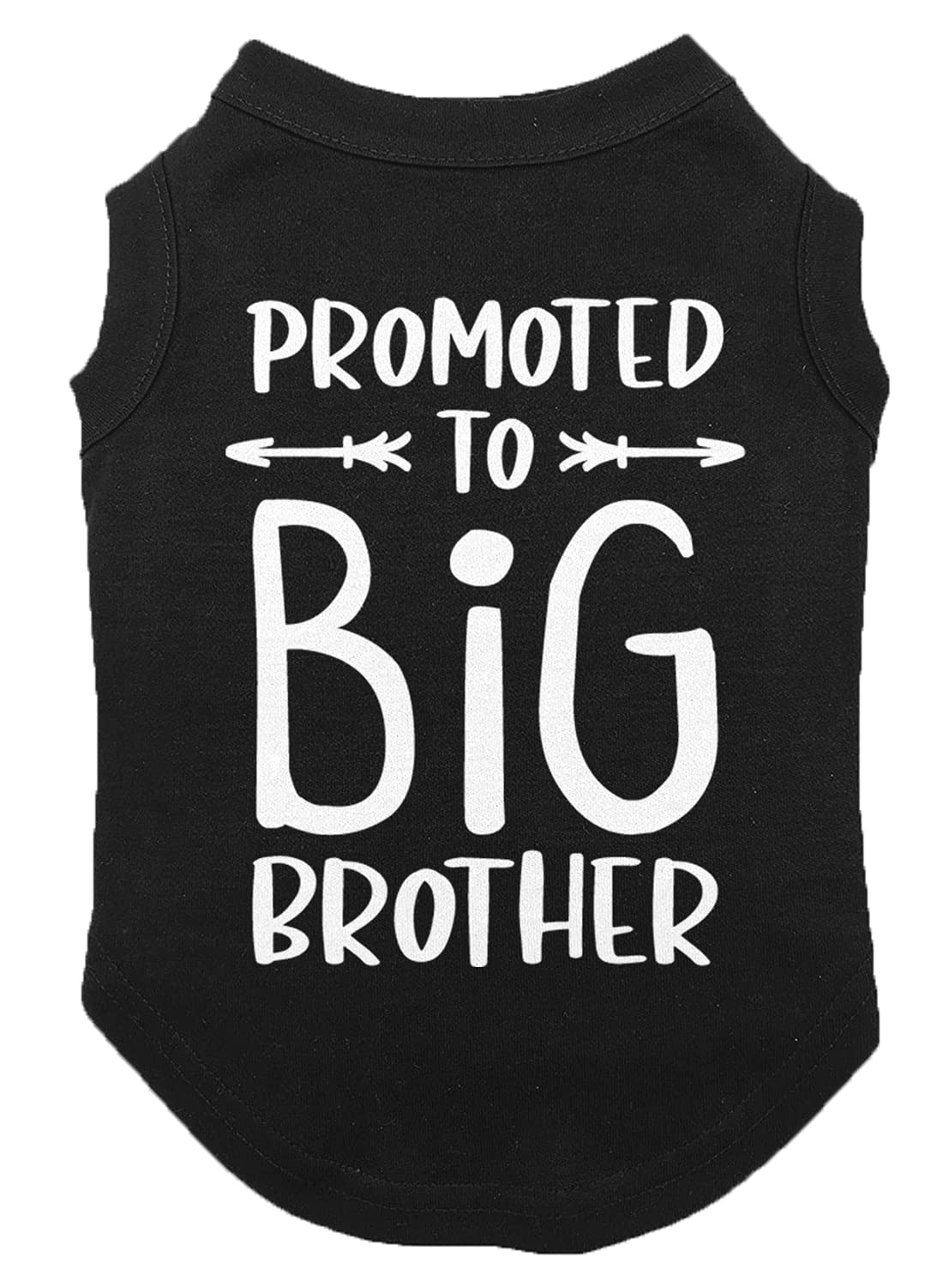 Promoted to Big Brother - Dog Shirt (Black, 3X-Large)
