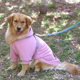 Furmate Dog Hoodies with Hurns Built in, Dog Sweatshirt for Small, Medium, and Large Dogs, Warm Sweaters for French Bulldogs, Pitbull, Puppy, Winter Jacket Alternative - Pink - L