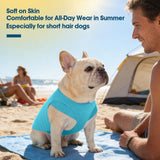 ROZKITCH 2 Pack Cooling Dog Shirt, Breathable Sun Protection T-Shirts, Pet Summer Vest, Quick Dry Dog Summer Clothes Beach Hiking Wailking for Large Dogs Boy Girl Orange&Blue 2XL