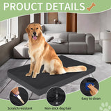 Dog Bed Covers Replacement Washable Waterproof Pet Bedding Cover with Durable Zipper, Large 42"X28"X4" Heavy Duty Dog Bed Liner for Indoor Outdoor, Easy to Clean