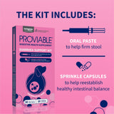 Nutramax Proviable Probiotics for Dogs, Diarrhea Support Kit, Digestive Health Supplement with Multiple Strains of Bacteria, Plus Prebiotics, Kaolin and Pectin, 30 ml Paste and 10 Capsules