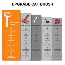 Load image into Gallery viewer, Pet Steam Brush for Dog &amp; Cat – 3-in-1 Spray Hair Removal Comb for Shedding &amp; Grooming, Softens Fur &amp; Reduces Static – Water Brush for Long &amp; Short Coats, Bath-Hating Pets, Includes Waterless Shampoo
