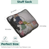 molly mutt Dog Bed Stuff Sack, Huge - Durable, Washable, 45.0"L x 36.0"W x 5.0"Th