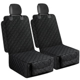 Smatto Dog Car Seat Cover, 2 Pack Waterproof Pet Front Seat Car Cover, Full Protection Dog Seat Protector with Side Flaps, Universal Size for Cars, Trucks, SUVs