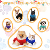 16 Pieces Small Dog Clothes Cute Blank Puppy Shirts Soft Dog Sweatshirts Breathable Outfit for Pet Cats Accessories, 16 Styles(S)