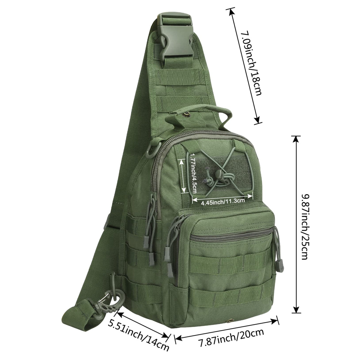G4Free Outdoor Tactical Bag Backpack, Military Sport Bag Pack Sling Shoulder Backpack Tactical Pack for Every Day Carry