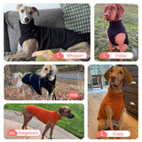 HowlyWoof Sweatshirt for Vizsla/Weimaraner/Poodle/Dalmatian/German Dog, Reflective Sleeveless Warm Cotton Clothes for Big Dogs (Black, XXX-Large(Chest 31''. back26''))