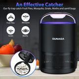 DUNAGA Fly Traps Indoor, Fruit Fly Traps, Gnat Traps, Bug Zapper Indoor, Insect Traps Indoor with 10 Sticky Glue Boards, Black