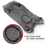 Dog Recovery Suit Abdominal Wound Puppy Surgical Clothes Post-Operative Vest Pet After Surgery Wear Substitute E-Collar & Cone(XXL, Grey)