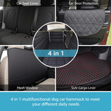 Lassie Dog Hammock for Car, Compatible with 2020-2026 Tesla Model Y Dog Seat Covers,Dog Car Seat Cover for Back Seat with 4 Headrests and 2 Seat Belts, 100% Waterproof Pet Seat Protector for Dogs